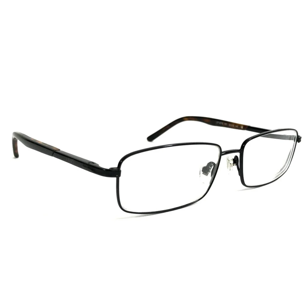 Chaps Eyeglasses Frames CP2079 107 Black Tortoise Rectangle Wire Rim 52-15-140